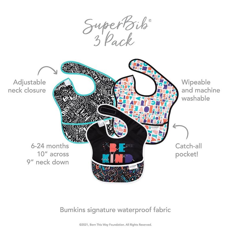 Set de 3 Baberos Impermeables para Bebé