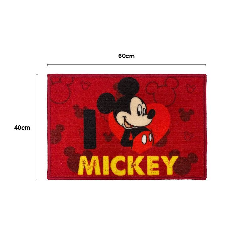 Alfombra Infantil para Baño con Diseño de Mickey de 40 X 60 Cm