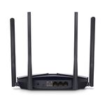 Router Inalámbrico Wi-Fi 6 AX1500 con Doble Banda y 4 Antenas en Color Negro