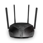 Router Inalámbrico Wi-Fi 6 AX1800 con Doble Banda y 4 Antenas en Color Negro