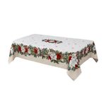 Mantel Navideño Pascuas Beige 152 x 213 cm