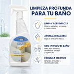 Limpiador y Desinfectante para Baños 850 mL Acción Profunda contra Suciedad y Malos Olores