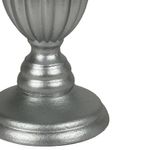 Portavela Decorativo de MDF 34 x 11 cm con Base Redonda para Mesa Dorado