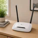 Router Inalámbrico TL-WR841N Wi-Fi 4 N300 de 300 Mbps con 2 Antenas en Color Blanco