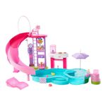 Barbie Set de Piscina de Ensueño con Tobogán, Jacuzzi de Burbujas y Más de 20 Accesorios