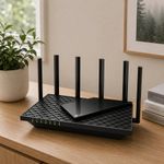 Router Inalámbrico Archer AX73 con Wi-Fi 6 AX5400 y Doble Banda Gigabit en Color Negro