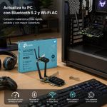 Adaptador PCI Express Archer TX20E Wi-Fi 6 AX1800 con Bluetooth 5.2 y 2 Antenas en Color Negro