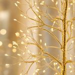 Árbol Navideño de 50 cm con 270 Micro Luces LED Blanca Cálida IP44 para Mesa
