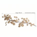 Guirnalda Navideña de Hojas Lunaria para Decoración de 140 Cm Color Champán