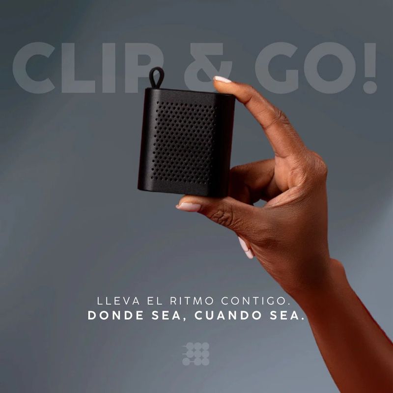Bocina Inalámbrica Power Mini con Bluetooth 5.3 Resistente al Agua IPX6 en Color Negro
