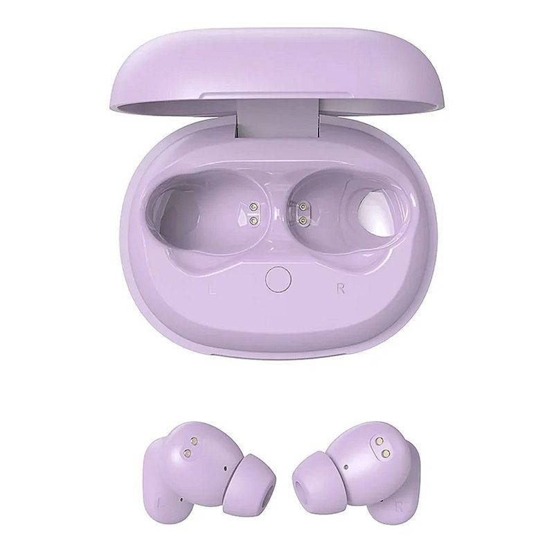 Audífonos Inalámbricos TWS Power Buds con Cancelación Activa de Ruido Bluetooth 5.4 en Color Lila