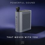 Bocina Inalámbrica Power Mini con Bluetooth 5.3 Resistente al Agua IPX6 en Color Gris Oscuro