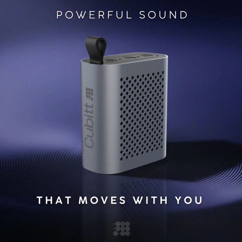Bocina Inalámbrica Power Mini con Bluetooth 5.3 Resistente al Agua IPX6 en Color Gris Oscuro