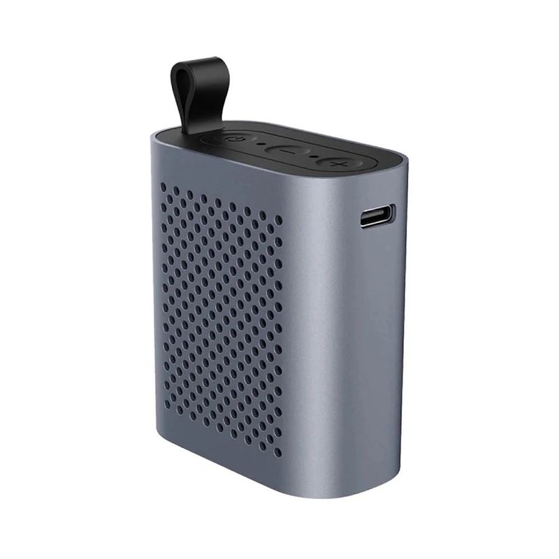 Bocina Inalámbrica Power Mini con Bluetooth 5.3 Resistente al Agua IPX6 en Color Gris Oscuro