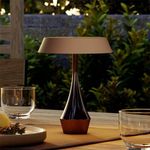 Lámpara de Mesa LED Recargable con USB-C en Color Moka