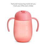 Taza Entrenadora Antifugas de 207 mL para Bebé Simple Clean con Asas Removibles Color Rosada