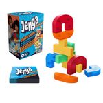 Juego de Expansión Jenga Downfall con Bloques Irregulares y Piezas de Sabotaje