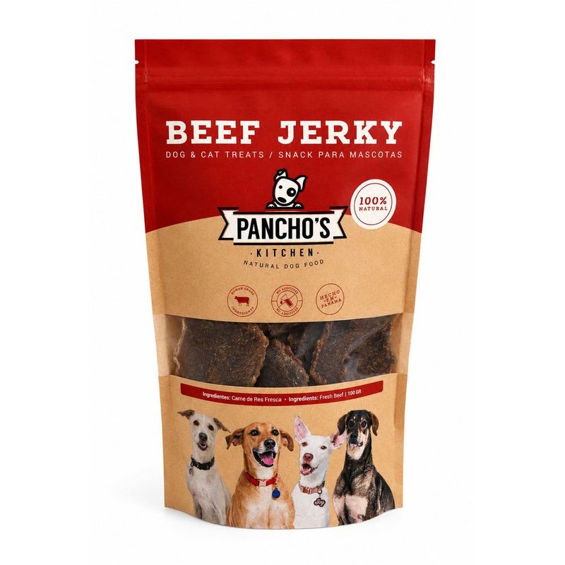Snack Deshidratado para Perro de Carne de Res Natural 100 Gramos