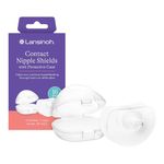 Protector de Pezón Silicona de 16 mm con Estuche para Lactancia, 2 Unidades