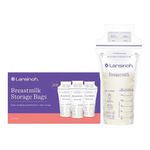 Bolsas de Almacenamiento para Leche Materna 6 Oz Doble Sello con Cierre de Color y Pico para Servir, 200 Unidades
