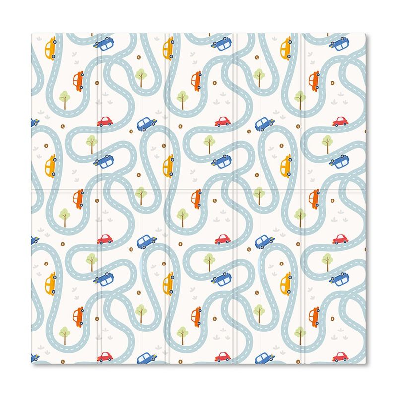 Alfombra Plegable con Cerco para Bebé Estampado Ciudad