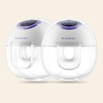 Extractores de Leche Doble para Manos Libres Recargable con Pantalla LED