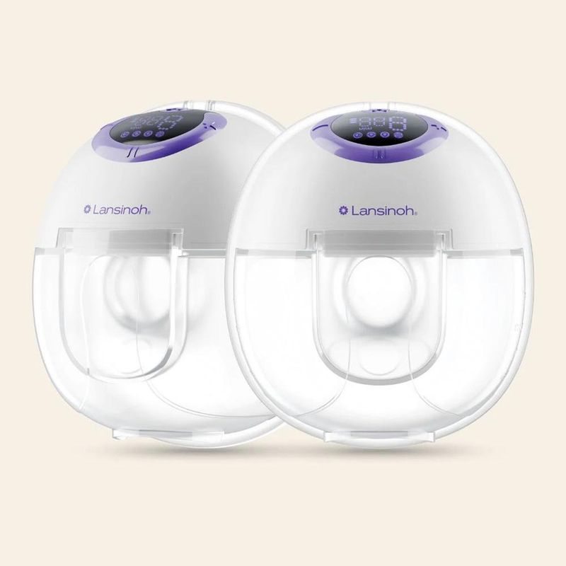 Extractores de Leche Doble para Manos Libres Recargable con Pantalla LED