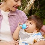 Alimentador de Silicona para Bebé con Cámara para Frutas o Purés, 2 Unidades