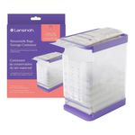 Organizador de Bolsas de Leche Materna Hasta 60 Oz para Congelador con Bandeja de Congelado Rápido