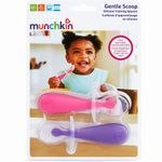 Set de 2 Cucharas Ultrasuaves Entrenadoras de Silicona para Bebé - Colores Surtidos