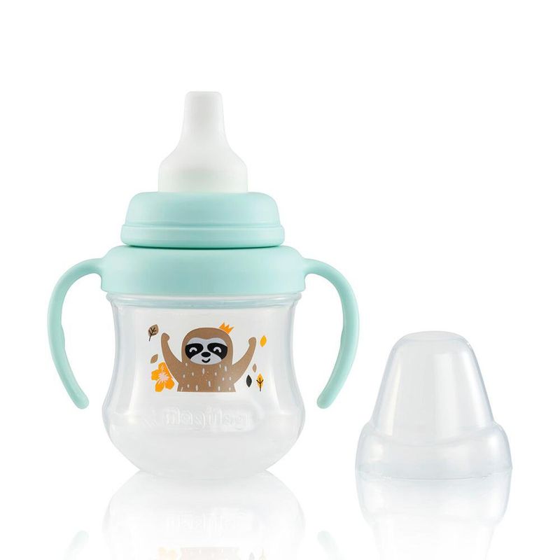 Vaso de Transición con Boquilla Flexible Etapa 2 Verde 200 ml