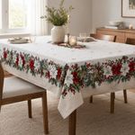Mantel Navideño Pascuas Beige 152 x 213 cm
