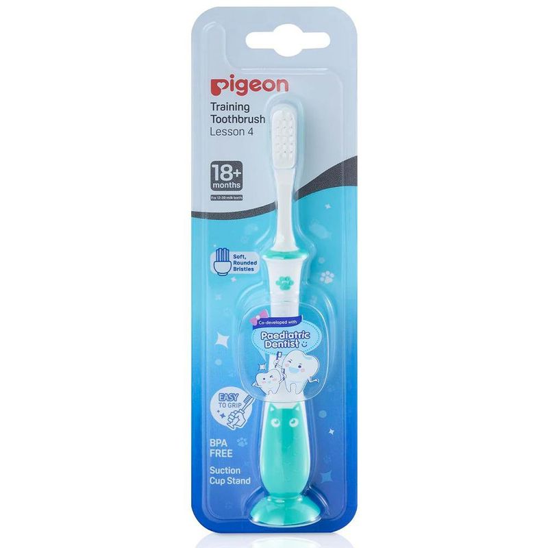 Cepillo Dental de Entrenamiento Paso 4 Verde 18+ Meses
