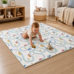 Alfombra Plegable con Cerco para Bebé Estampado Ciudad