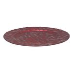 Plato Base Decorativo para Montaje de Mesa de 33 Cm Color Rojo
