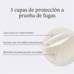 Protectores Absorbentes Lavables de Lactancia con Bolsa de Lavado, 10 Unidades