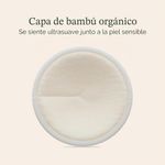 Protectores Absorbentes Lavables de Lactancia con Bolsa de Lavado, 10 Unidades