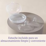 Protector de Pezón Silicona de 16 mm con Estuche para Lactancia, 2 Unidades