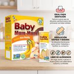 Galletas de Arroz para Bebé Sabor Banana Sin Alérgenos 50 g, 24 Unidades