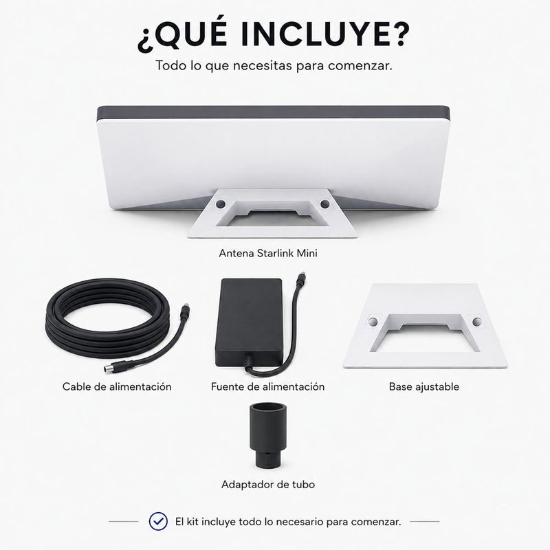 Internet Satelital Starlink Mini Dual Band WiFi en Kit