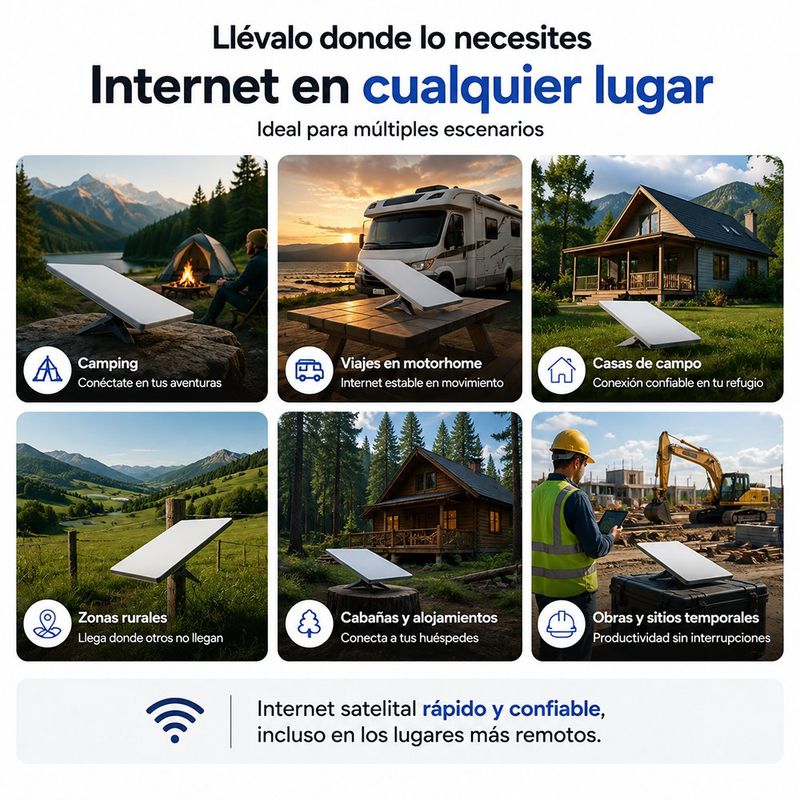 Internet Satelital Starlink Mini Dual Band WiFi en Kit