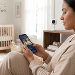 Monitor Inteligente para Bebé con Soporte Flexible Portátil, Cámara de Video 1080p y Audio Bidireccional