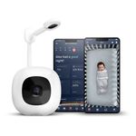 Monitor Inteligente para Bebé con Soporte de Pared, Cámara de Video 1080p, Seguimiento de Sueño y Respiración