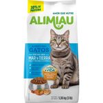 Concentrado para Gato Adulto Sabor Mar y Tierra Pollo y Pescado con Proteínas y Minerales 1.36 Kg