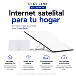 Kit de Internet Satelital Starlink Estándar V4 con Antena, Router WiFi 6 y Soporte Blanco