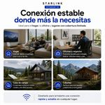 Kit de Internet Satelital Starlink Estándar V4 con Antena, Router WiFi 6 y Soporte Blanco