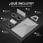 Kit de Internet Satelital Starlink Estándar V4 con Antena, Router WiFi 6 y Soporte Blanco