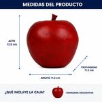 Manzana Decorativa 13.5 Cm Color Rojo