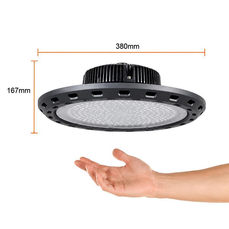 Luminaria High Bay LED de 200 W Color Negra