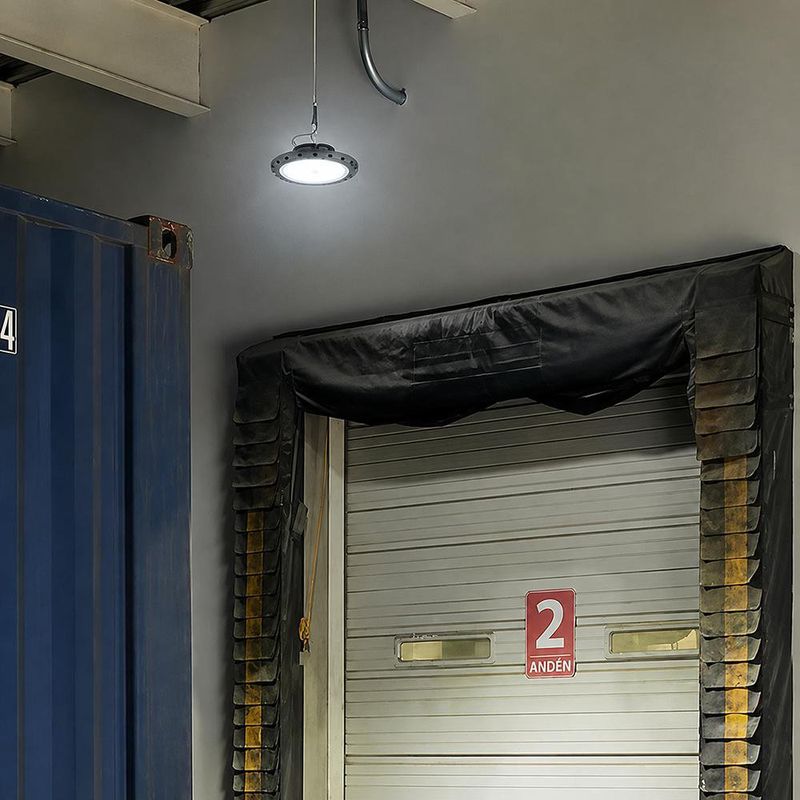 Luminaria High Bay LED de 200 W Color Negra